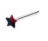 Dual Tone Star Straight Nose Stud NSKA-806 